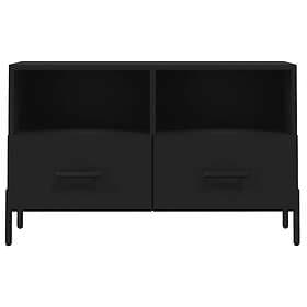 vidaXL TV Stand svart 80x36x50 cm konstruerat trä 828981