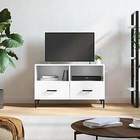 vidaXL TV Stand 80x36x50 cm white high gloss constructed wood