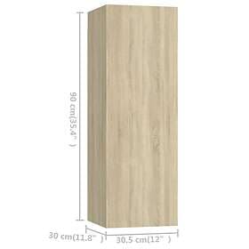 vidaXL TV Cabinet 6 Pieces Sonoma Oak Chipboard 3079030
