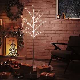 vidaXL 345143 Birch Tree with Warm White 72 LEDs 150 cm