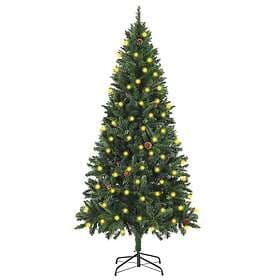 vidaXL Artificial Tree Green 180cm LEDs