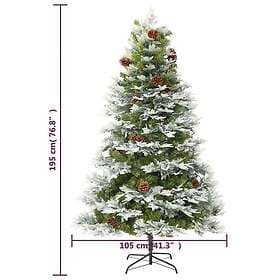 vidaXL Plastgran Grön 195cm