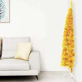 vidaXL Artificial Tree Slim Half Gold 150cm