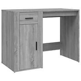 vidaXL Desk Grey Sonoma 100x49x75 cm Engineered Wood