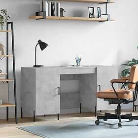 vidaXL Desk betonggrå 140x50x75 cm konstruerat trä 829560
