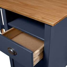 vidaXL Hill Desk Solid Pine Grey 150x50x74 cm