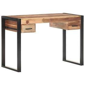 vidaXL Desk 110x50x76 cm massivt trä med sheshamfinish 321550