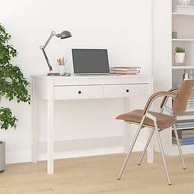 vidaXL Desk with Drawers White 100x50x78 cm Solid Pine