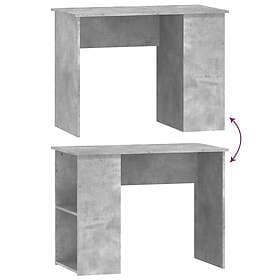 vidaXL Desk Concrete Gray 100x55x75 cm Engineered Wood