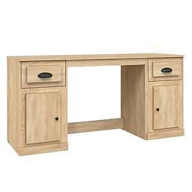 vidaXL Desk med skåp sonoma-ek konstruerat trä 3185330