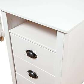 vidaXL Desk Hill med 3 lådor 120x50x74 cm massiv furu 288996