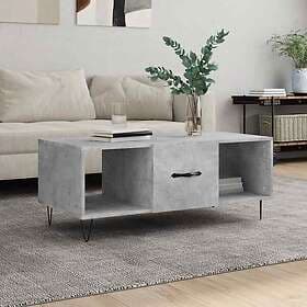vidaXL Soffbord betonggrå 102x50x40 cm konstruerat trä 829296