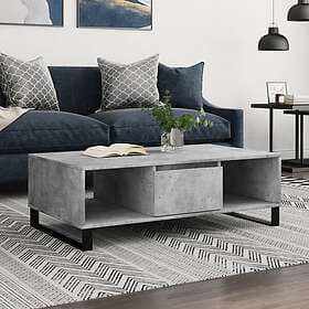 vidaXL Soffbord betonggrå 104x60x35 cm konstruerat trä 827096