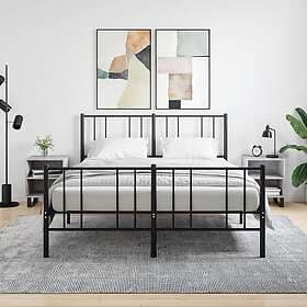 vidaXL Sängbord 2 st betonggrå 40x30x50 cm konstruerat trä 826805