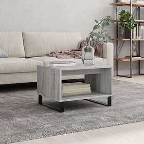 vidaXL Soffbord grå sonoma 60x50x40 cm konstruerat trä 829266