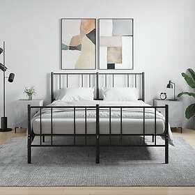 vidaXL Sängbord 2 st betonggrå 40x40x50 cm konstruerat trä 827573