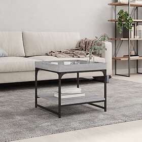 vidaXL Soffbord grå sonoma 49.5x49.5x45 cm konstruerat trä 832811