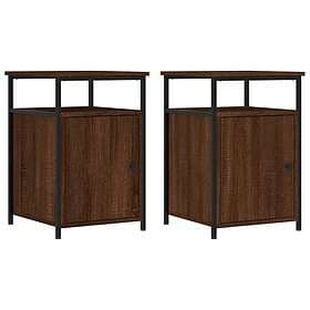 vidaXL Nightstand 2 pcs Brown Oak 40x42x60cm 826042