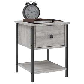 vidaXL Sängbord 2 st grå sonoma 34x35.5x45 cm konstruerat trä 825860