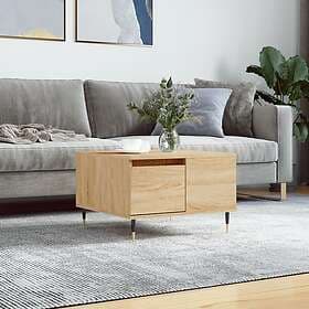 vidaXL Soffbord sonoma-ek 55x55x36.5 cm konstruerat trä 830751