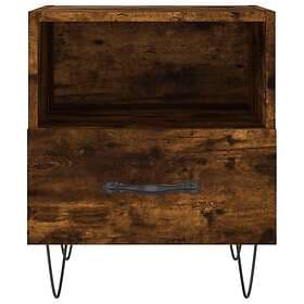 vidaXL Nightstand Smoke Oak 40x35x47.5cm Constructed Wood