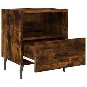 vidaXL Nightstand Smoke Brown Oak 40x35x47.5cm Constructed Wood 827479