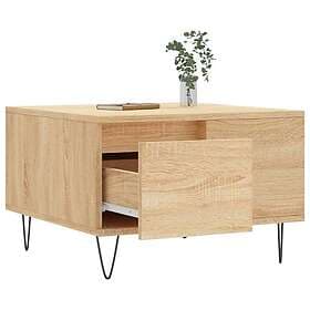 vidaXL Soffbord sonoma-ek 55x55x36.5 cm konstruerat trä 830759