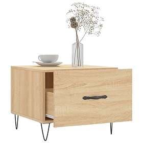 vidaXL Soffbord sonoma-ek 50x50x40 cm konstruerat trä 829386