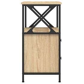 vidaXL Sängbord 2 st sonoma-ek 34x35.5x70 cm konstruerat trä 825946