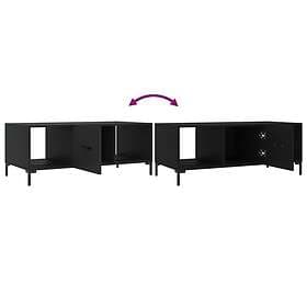 vidaXL Soffbord svart 102x50x40 cm konstruerat trä 829301