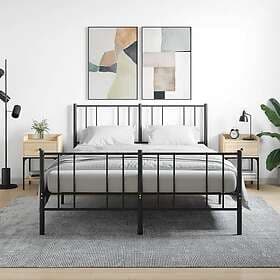 vidaXL Sängbord 2 st sonoma-ek 40.5x31x60 cm konstruerat trä 825896