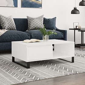 vidaXL Soffbord vit 90x60x35 cm konstruerat trä 827068