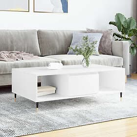 vidaXL Soffbord vit 104x60x35 cm konstruerat trä 827076