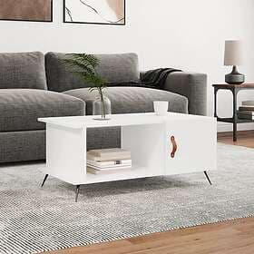 vidaXL Soffbord vit 90x50x40 cm konstruerat trä 829460