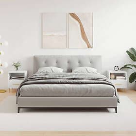 vidaXL Sängbord 2 st vit 40x35x47.5 cm konstruerat trä 827405