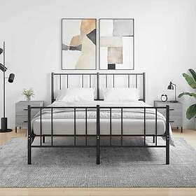 vidaXL Sängbord 2st grå sonoma 40x35x47.5 cm konstruerat trä 827337