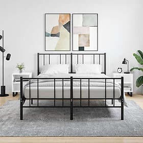 vidaXL Nightstand White High Gloss 40x30x50cm Constructed Wood 826801