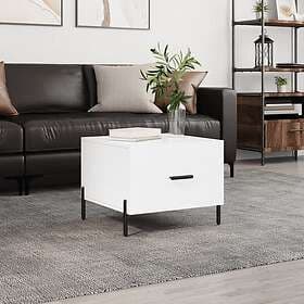 vidaXL Soffbord vit högglans 50x50x40 cm konstruerat trä 829416