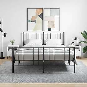 vidaXL Sängbord 2 st vit 40x35x47.5 cm konstruerat trä 827469