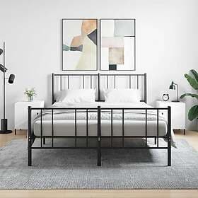 vidaXL Sängbord 2 st vit 40x40x50 cm konstruerat trä 827581