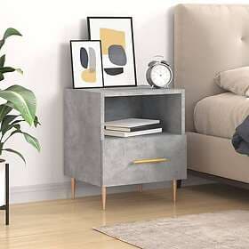 vidaXL Nightstand Concrete Grey 40x35x47.5cm Engineered Wood 827412