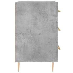 vidaXL Sängbord betonggrå 40x40x66 cm konstruerat trä 827648