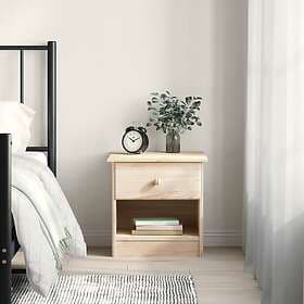 vidaXL Sängbord ALTA 43x35x40.5 cm massiv furu 353913