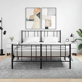 vidaXL Sängbord 2 st vit 40x35x50 cm konstruerat trä 826893