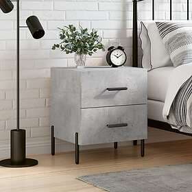 vidaXL Sängbord betonggrå 40x35x47.5 cm konstruerat trä 827332