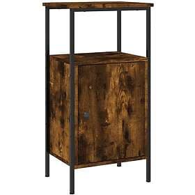 vidaXL Nightstand Smoke Brown Oak 41x31x80cm Constructed Wood 825927