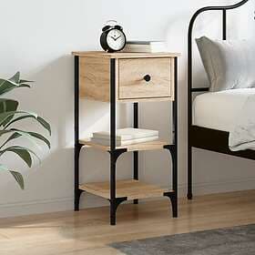 vidaXL Sängbord sonoma-ek 34x36x70 cm konstruerat trä 825975