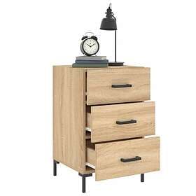 vidaXL Sängbord sonoma-ek 40x40x66 cm konstruerat trä 827663