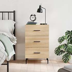 vidaXL Sängbord sonoma-ek 40x40x66 cm konstruerat trä 827679