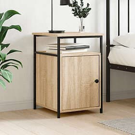 vidaXL Sängbord sonoma-ek 40x42x60 cm konstruerat trä 826035